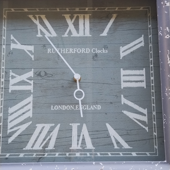 Rutherford Wall Clock London England 14 " Grey Big Sturdy Square Clock - Picture 3 of 7